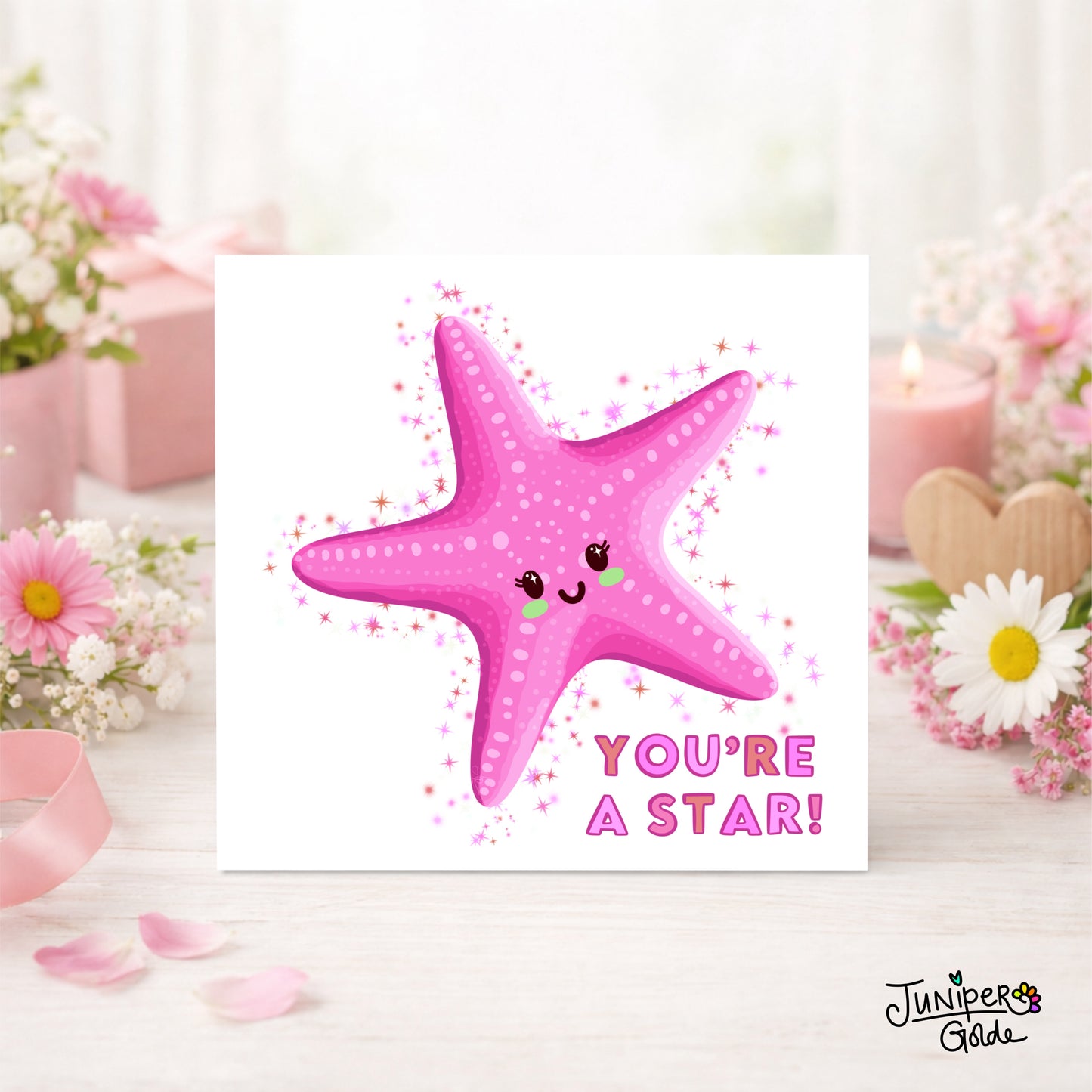Greeting Card - You’re a Star - Cute Starfish