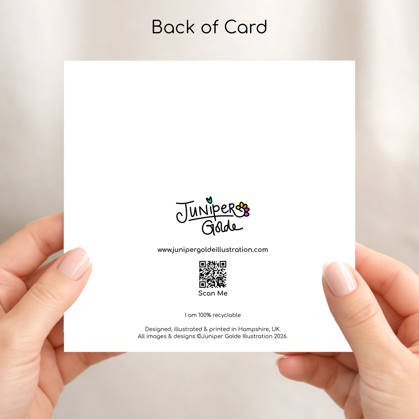 Greeting Card - Bold Tulip Vase - Colourful Floral Illustration