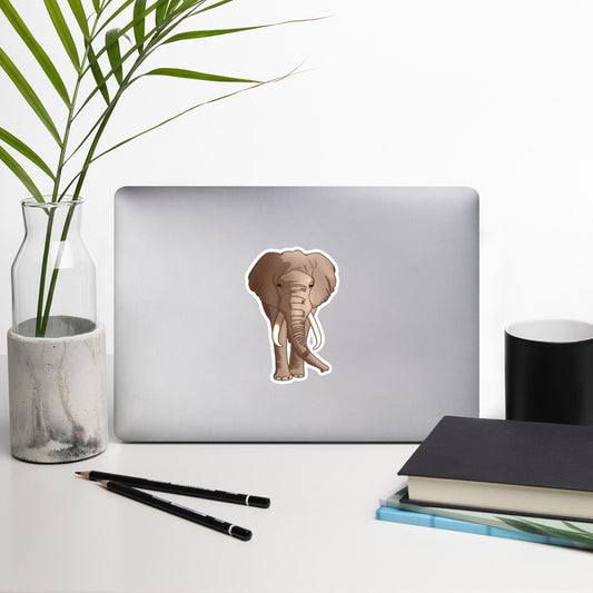 Kiss Cut Sticker - African Bush Elephant - Made to Order
