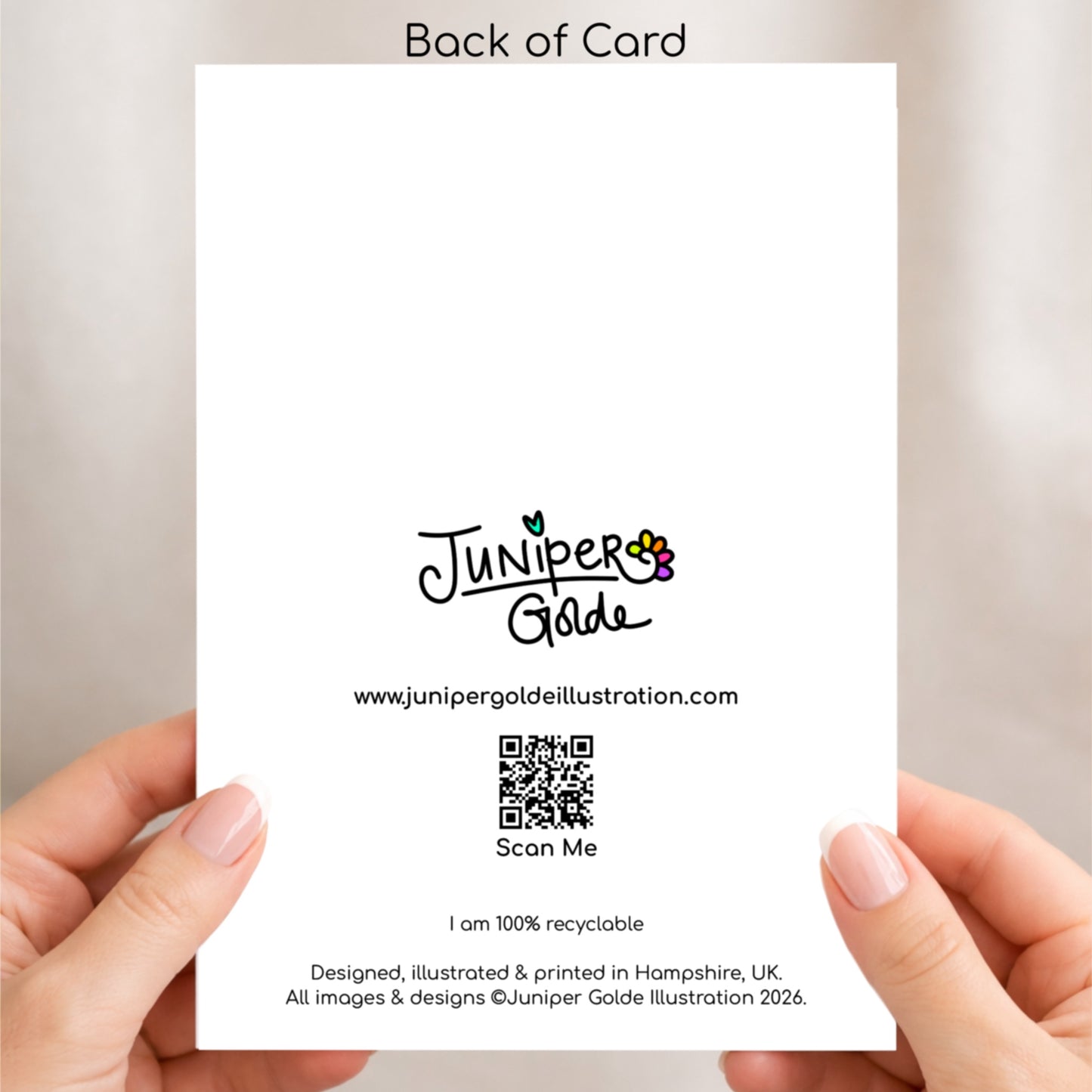 Greeting Card -  Flowing Leaves - Modern Botanical Pattern