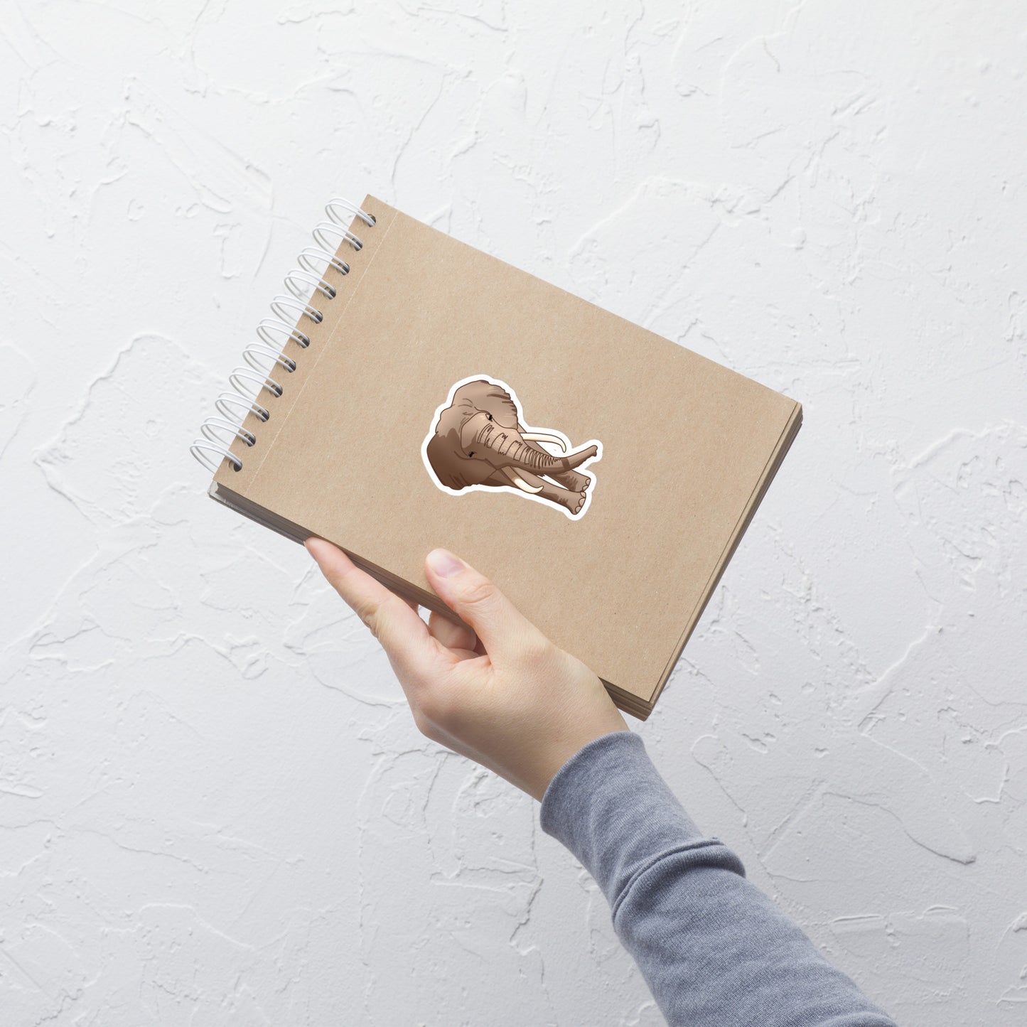 Kiss Cut Sticker - African Bush Elephant - Made to Order