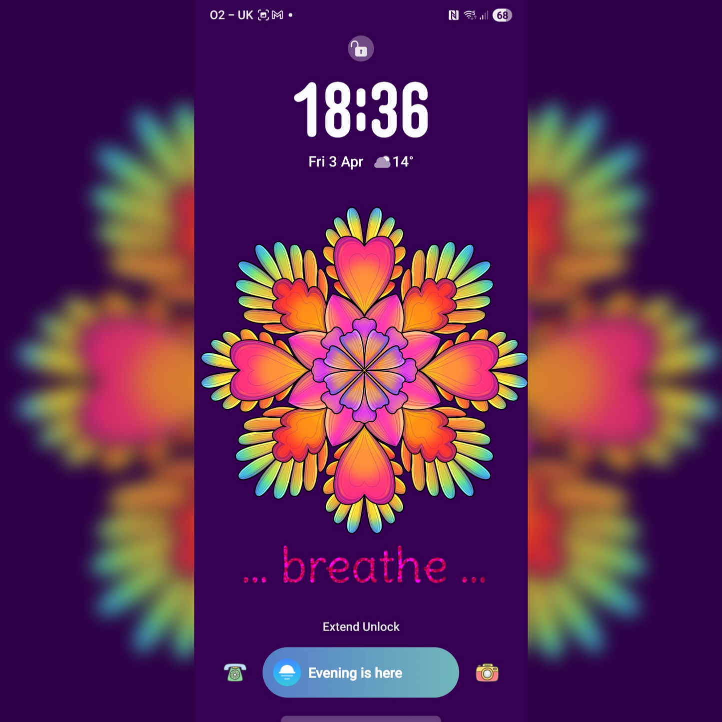 FREEBIE APRIL 2026 Mobile Phone Wallpaper - Breathe Mandala - Instant Digital Download