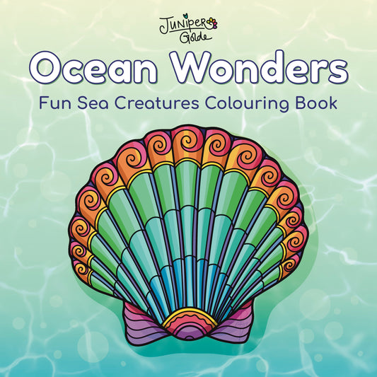 FREEBIE: May 2026 - Colouring Page: Scallop Shell