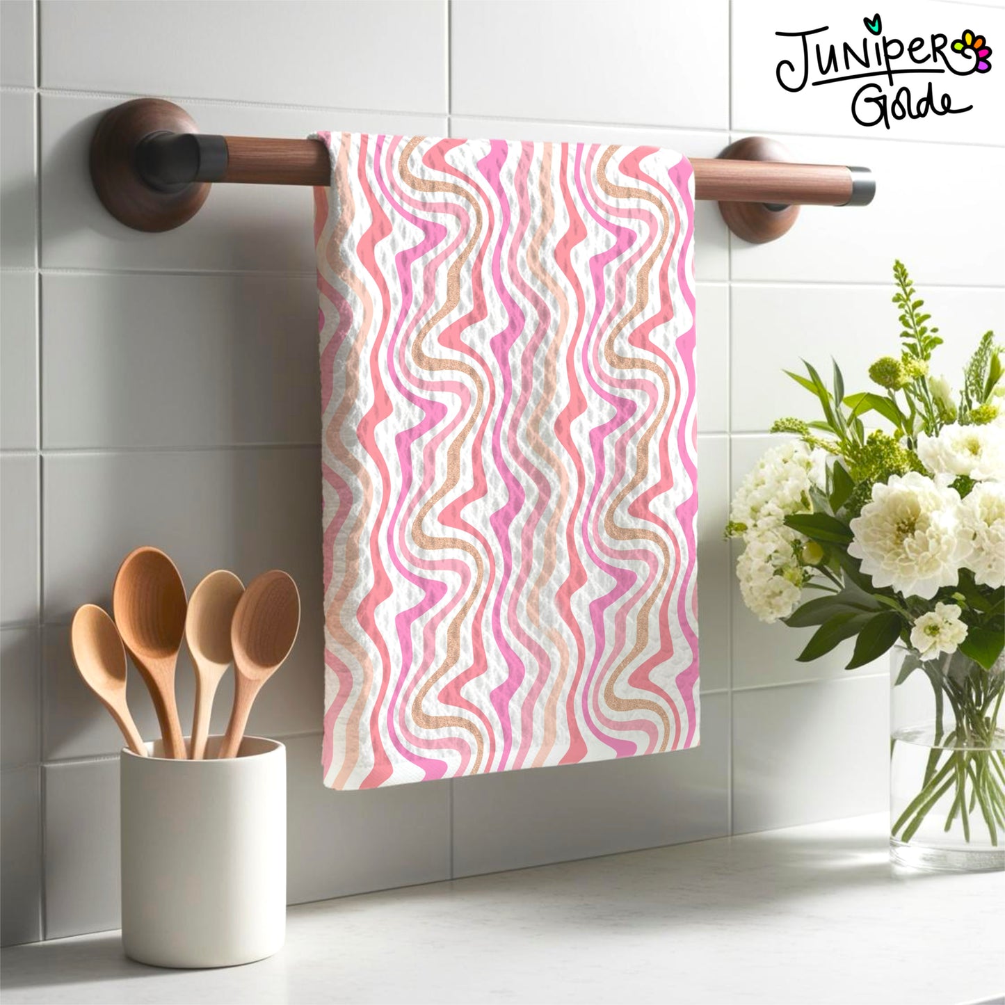 Seamless Pattern | Pink Candy Floss Stripes | Digital Download