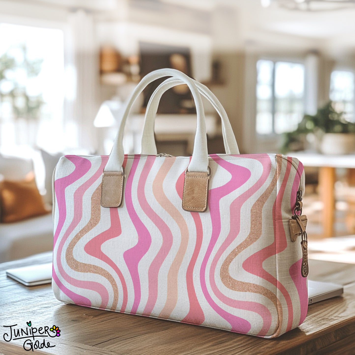 Seamless Pattern | Pink Candy Floss Stripes | Digital Download