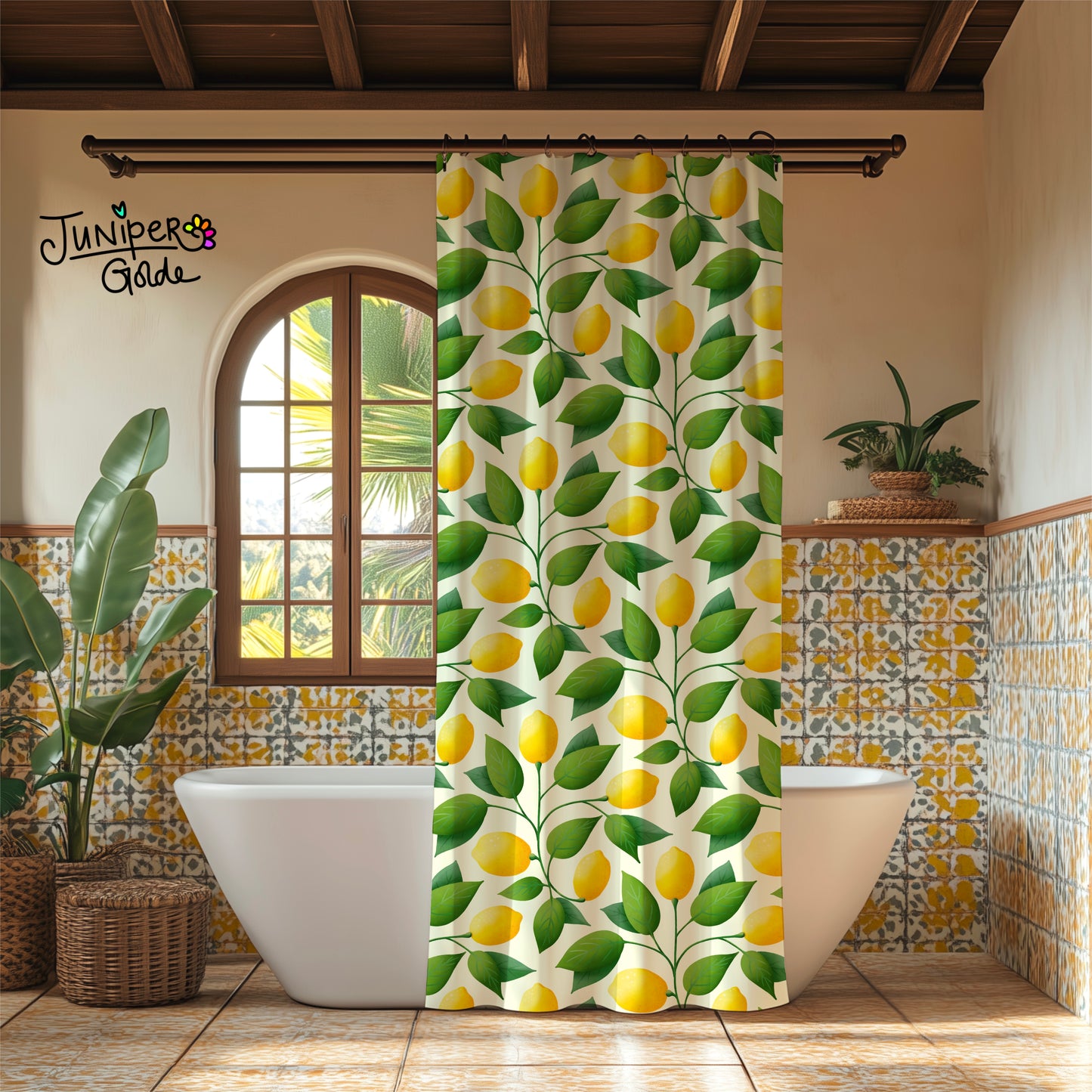 Seamless Pattern | Italian Summer Lemons | Digital Download