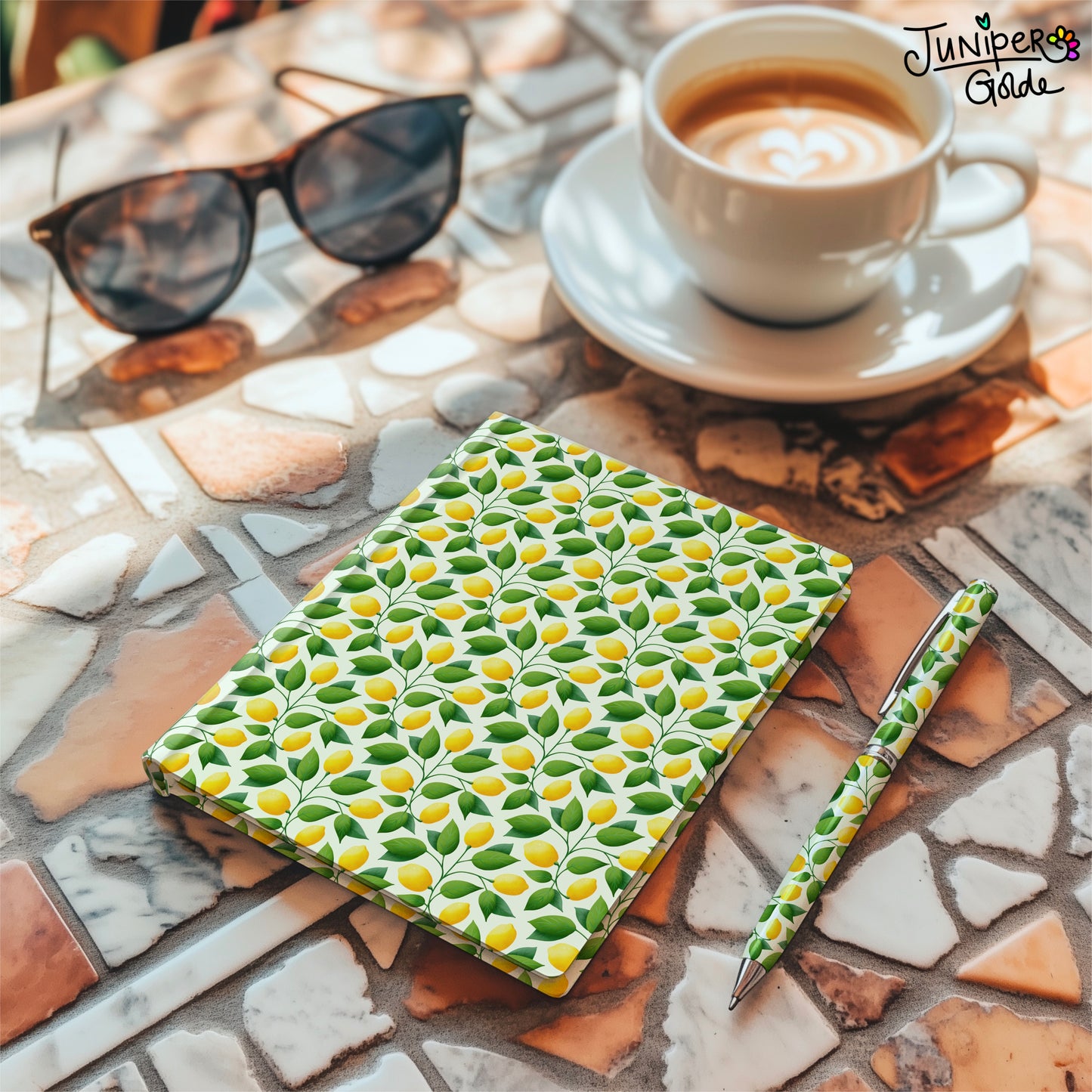 Seamless Pattern | Italian Summer Lemons | Digital Download