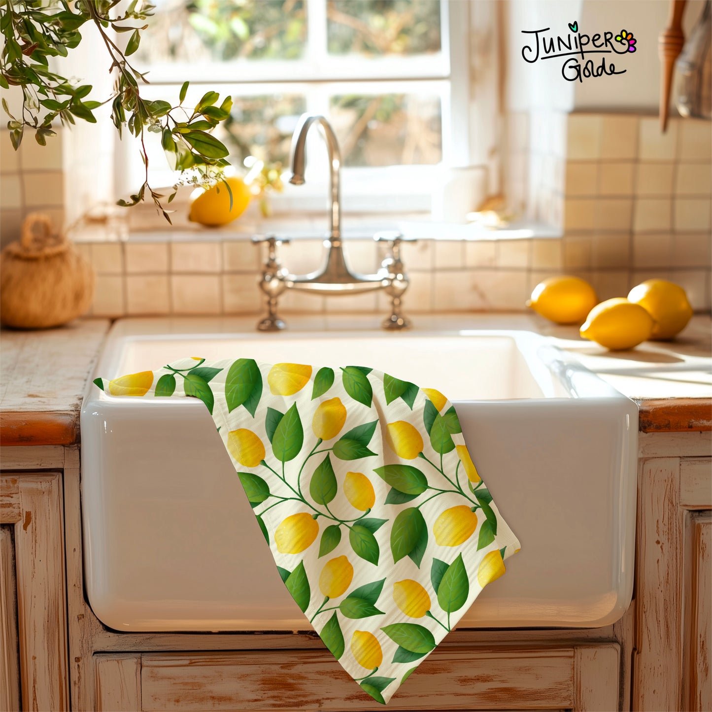 Seamless Pattern | Italian Summer Lemons | Digital Download