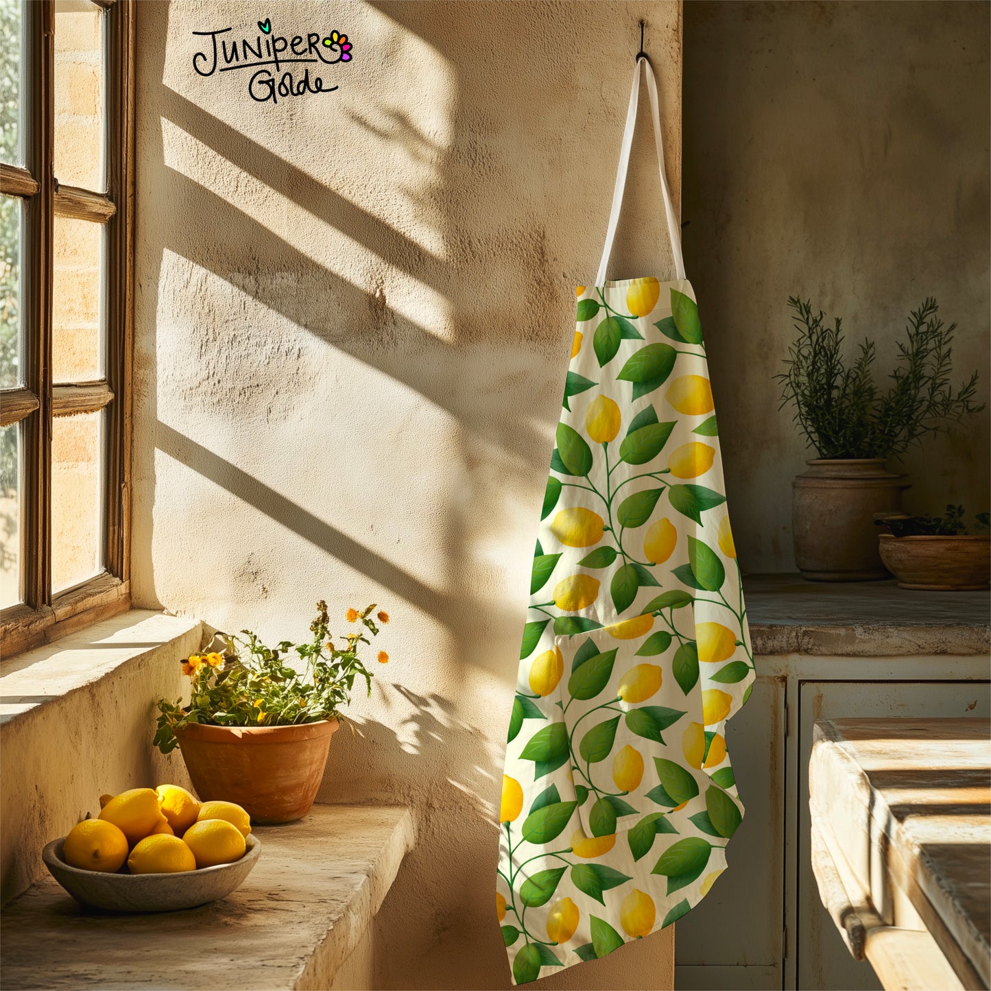 Seamless Pattern | Italian Summer Lemons | Digital Download