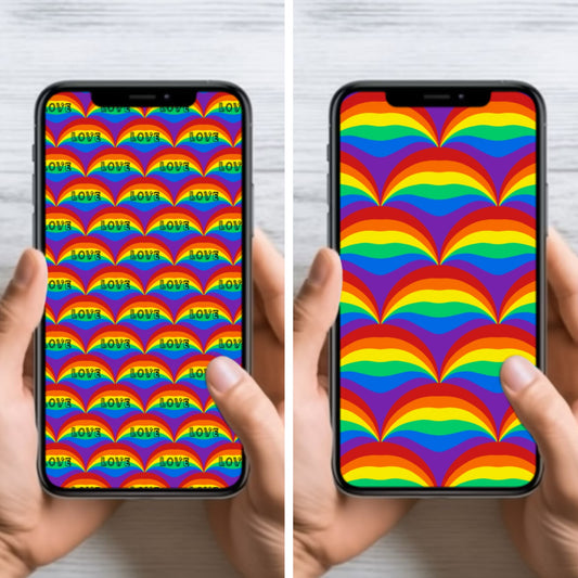 Mobile Phone Wallpapers| 2 Rainbow Pride | Digital Download
